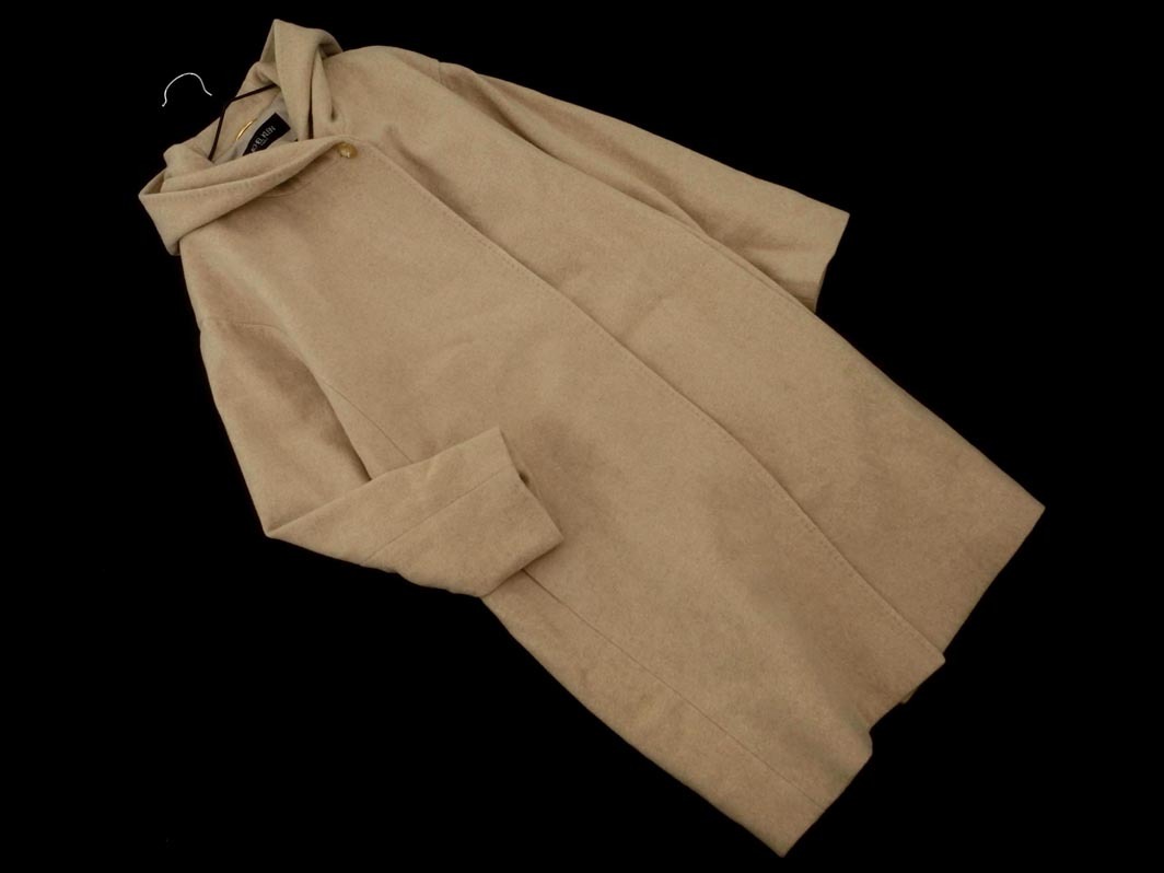 MICHEL KLEIN ミッシェルクラン ウール混 フーディー コート size38/ベージュ ◇■ ☆ fjb0 レディース拍卖