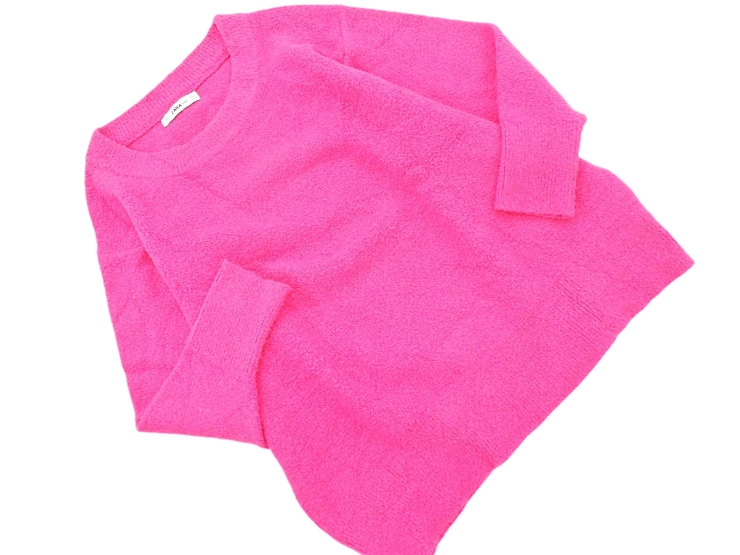 ZARA ザラ オーバーサイズ ニット セーター sizeM/ピンク ◇■ ☆ fja9 レディース拍卖