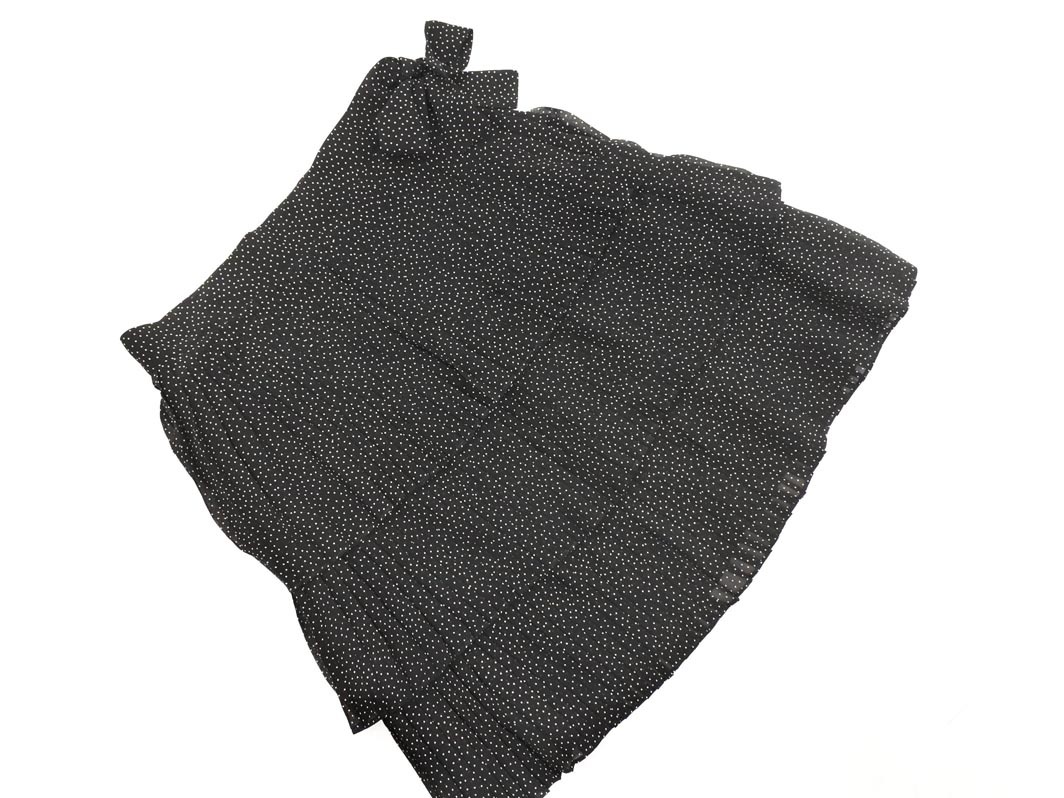 To b by agnes b トゥービーバイアニエスベー ドット ティアード スカート size38/黒 ■■ ☆ fjb5 レディース拍卖