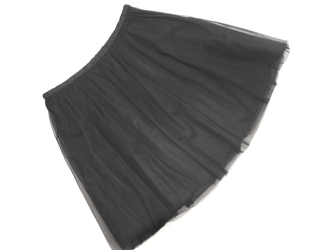 To b by agnes b トゥービーバイアニエスベー ミニ スカート size38/黒 ■■ ☆ fjb5 レディース拍卖