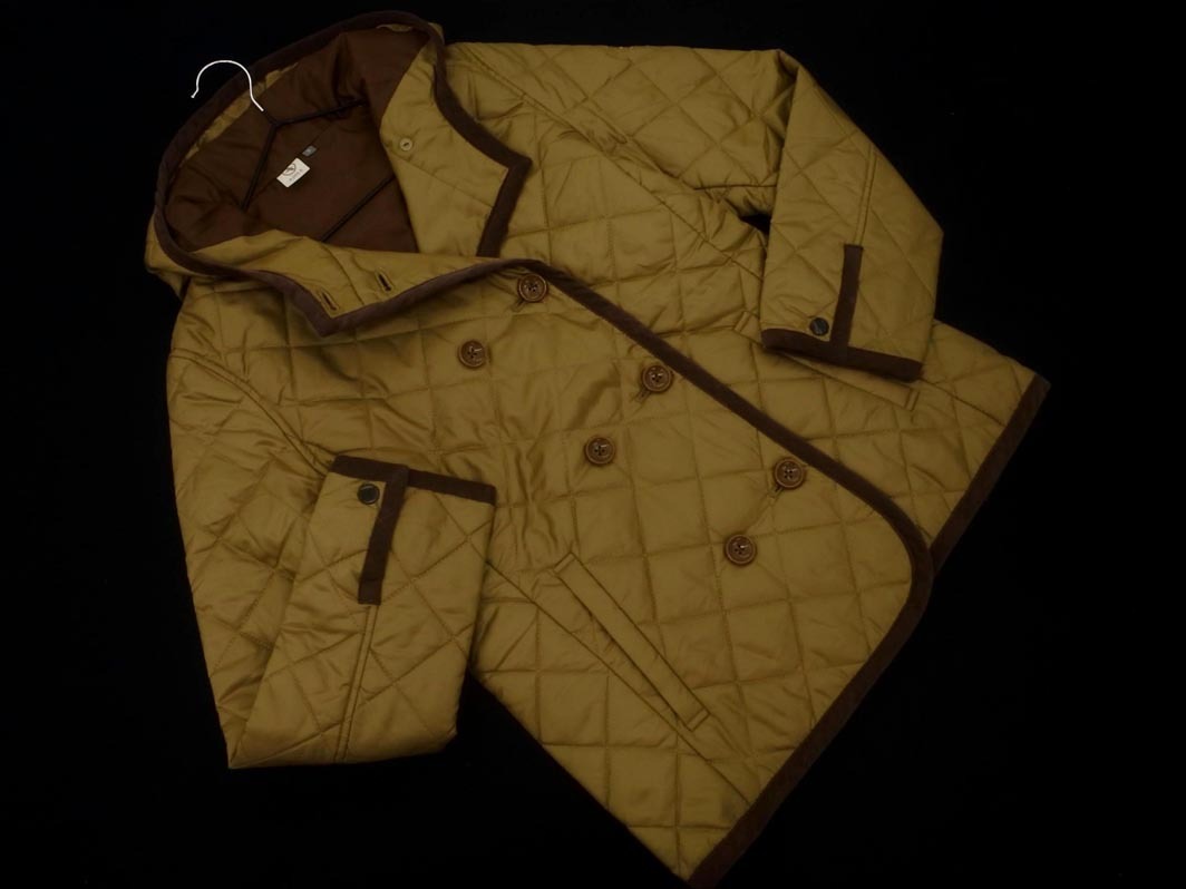 AIGLE エーグル フーディ キルティング ジャケット sizeS/ベージュ ◇■ ☆ fjb5 レディース拍卖