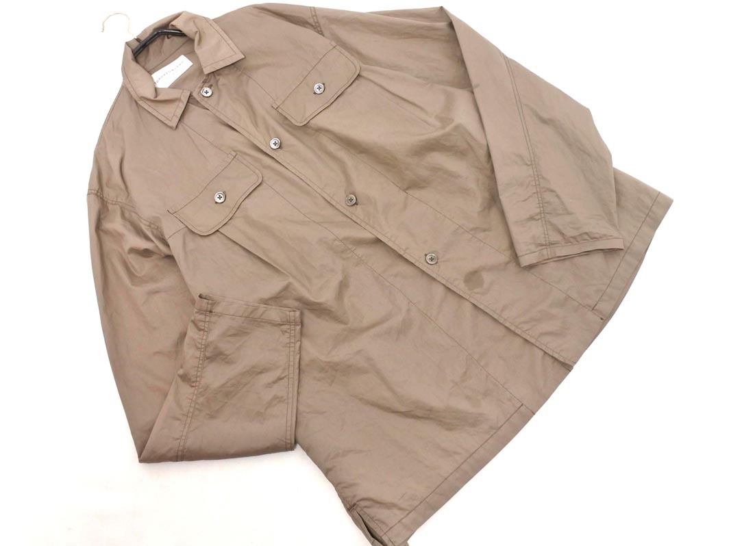 ネコポスOK TOMORROWLAND トゥモローランド シャツ ジャケット sizeS/茶 ◇■ ☆ fjb7 メンズ拍卖