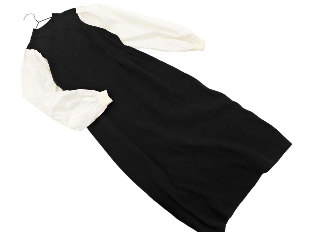 FREE’S MART フリーズマート ニット 切替 ワンピース sizeFR/白x黒 ◇■ ☆ fjb7 レディース拍卖