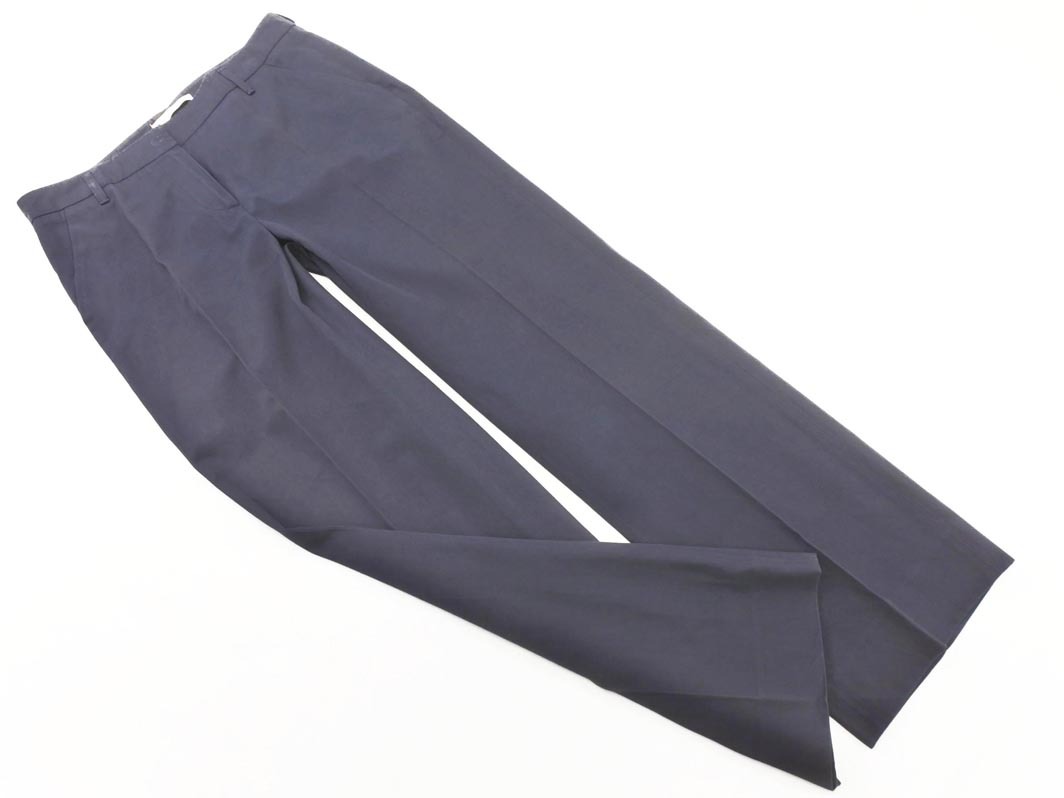 PRADA プラダ センタープレス パンツ size42/紺 ■◇ ☆ fjb7 レディース拍卖