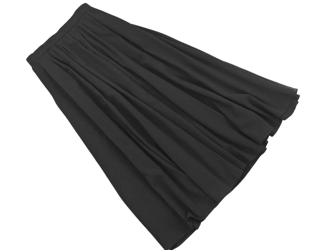 MICHEL KLEIN ミッシェルクラン フレア スカート size38/黒 ■■ ☆ fjc2 レディース拍卖