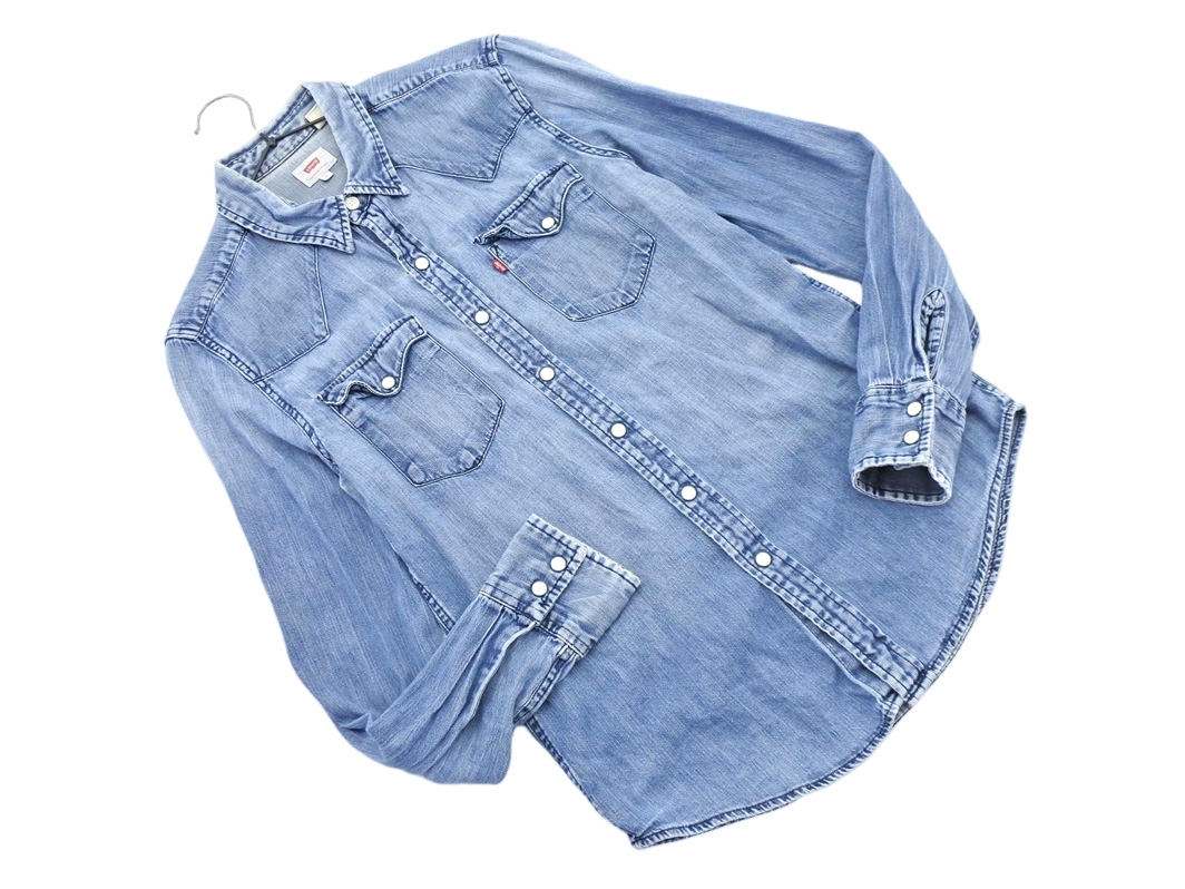 LEVI’S リーバイス デニム シャツ sizeS/青 ■◇ ☆ fjc3 メンズ拍卖