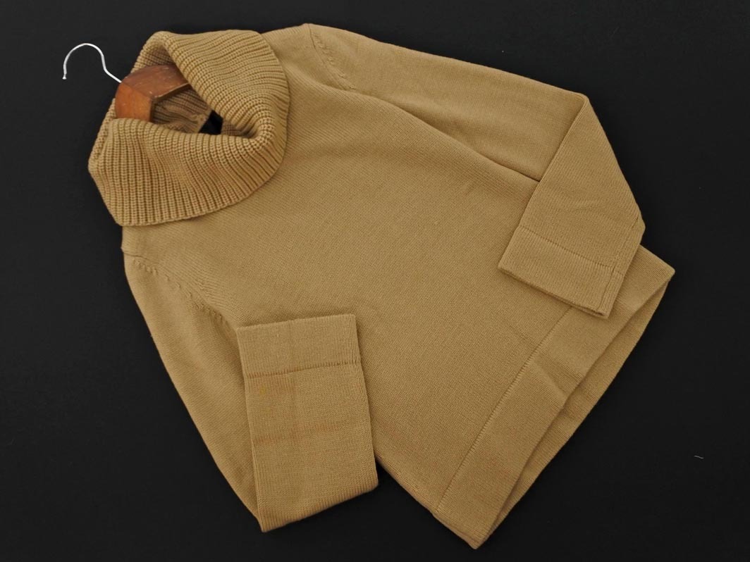 UNTITLED アンタイトル ウール100% タートルネック ニット セーター size2/ベージュ ◇■ ☆ fjc7 レディース拍卖