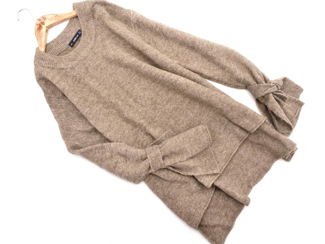 ZARA ザラ ニット セーター sizeM/ブラウン ◇■ ☆ fia5 レディース拍卖