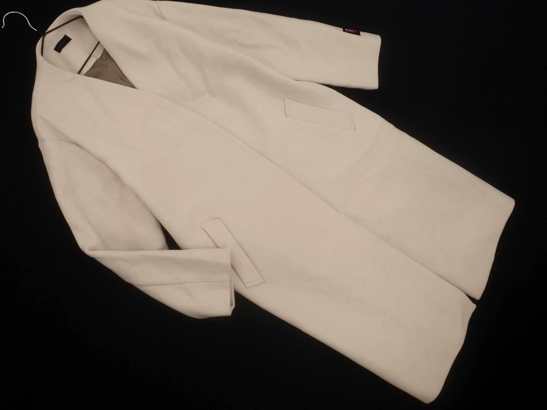 apart by lowrys アパートバイローリーズ ウール混 ノーカラー コート sizeF/ベージュ ◇■ ☆ fjd1 レディース拍卖