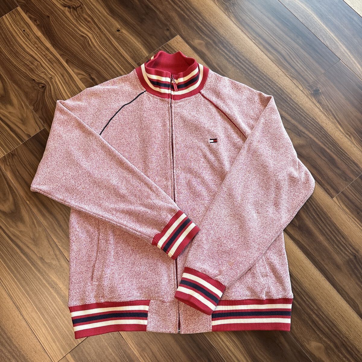 トミーヒルフィガー ジップアップ ジャケットLサイズ ユーズド拍卖