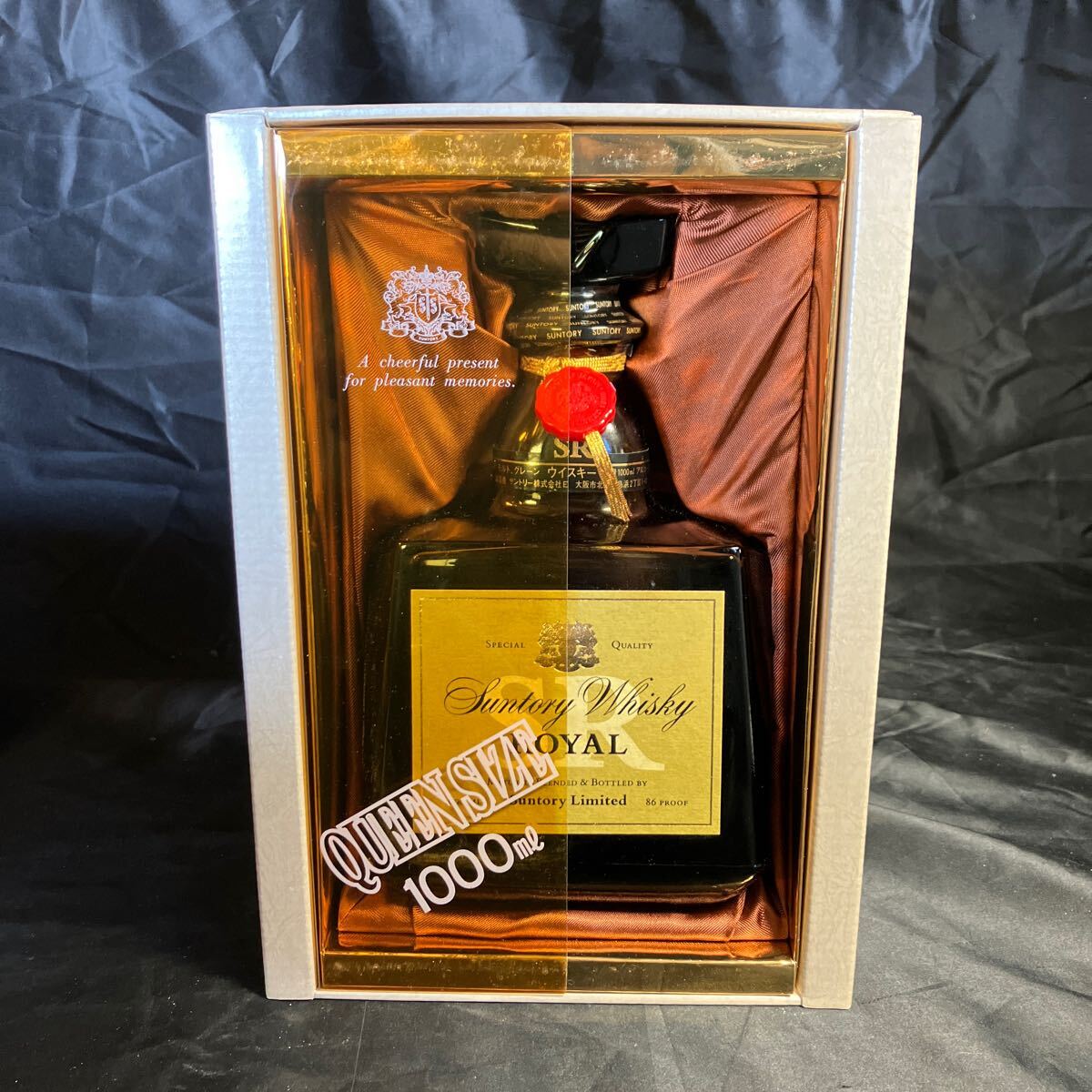 ★Suntory whisky ROYAL サントリー ローヤル ウイスキー 未開封 箱付 昭和レトロ拍卖