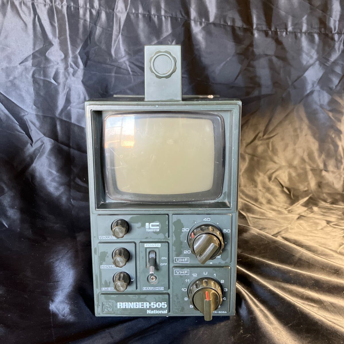 ★ナショナル RANGER-505 ポータブルテレビ TR-505A 松下電器 ヴィンテージ 昭和レトロ 動作未確認拍卖