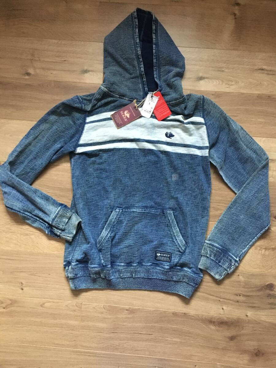 ELKEX デニム調パーカー Lサイズ 新品保管品拍卖