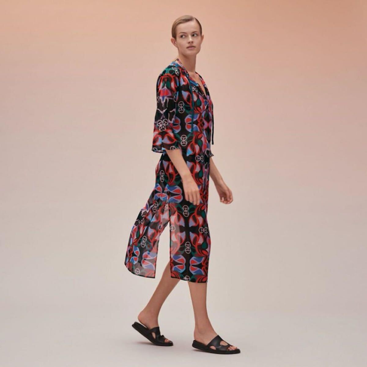 Herms エルメス☆ビーチカフタンロングドレスワンピース 34 22SS拍卖