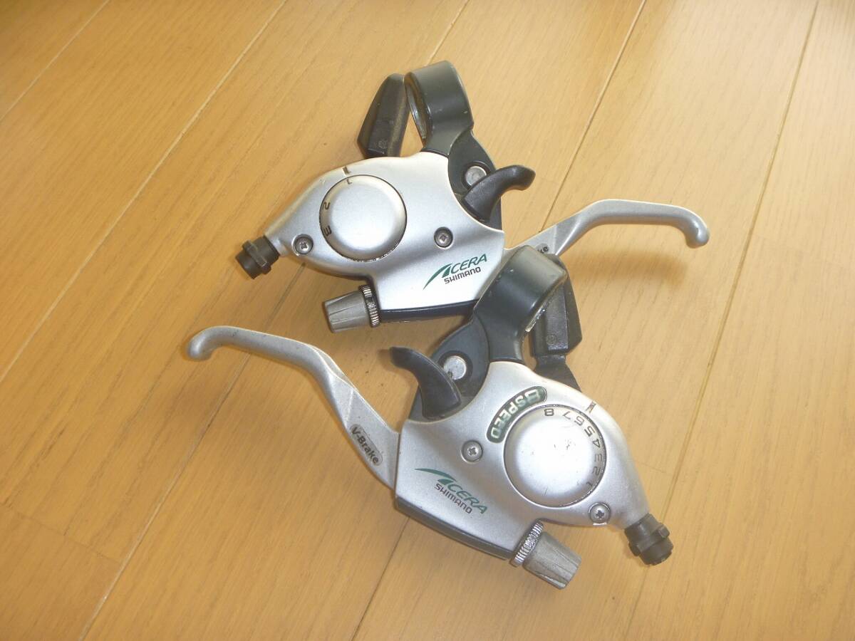 シマノ ACERA ST-EF33-8 STIレバー Vブレーキ用 3×8速拍卖