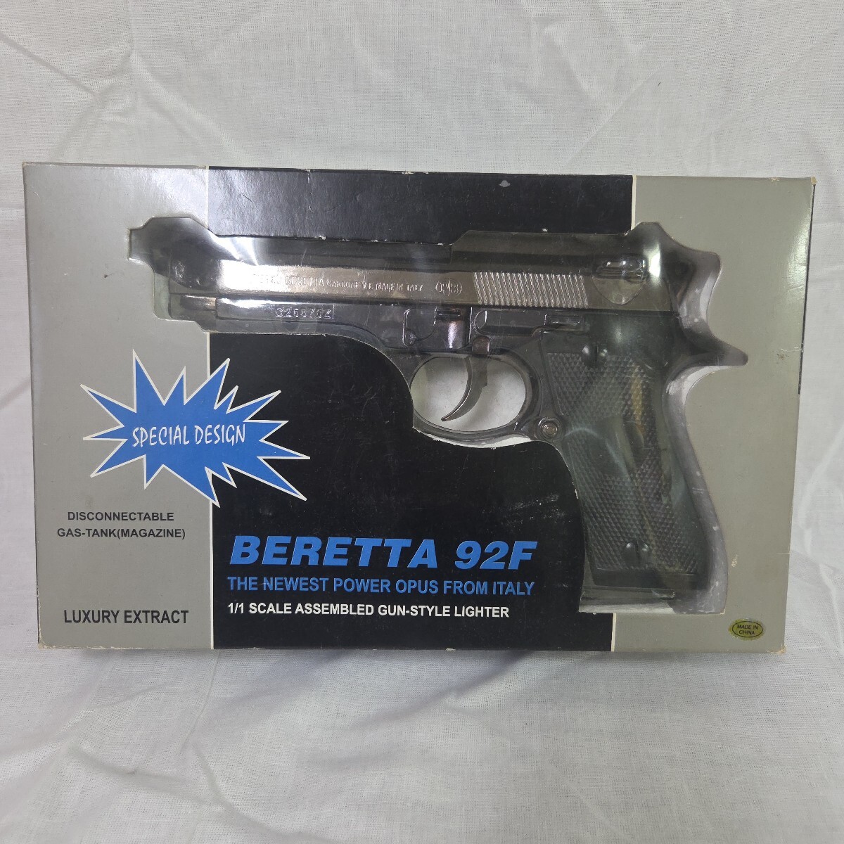 135 BERETTA 92F 拳銃型 ガスライター 喫煙具 動作未確認 最終値下げ拍卖