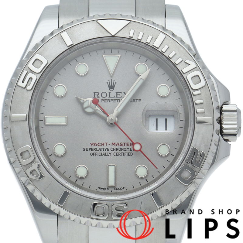 ロレックス ヨットマスター メンズ時計 ロレジウム 16622(F) 箱 保証書 PT/SS メンズ時計 シルバー 仕上げ済 20拍卖