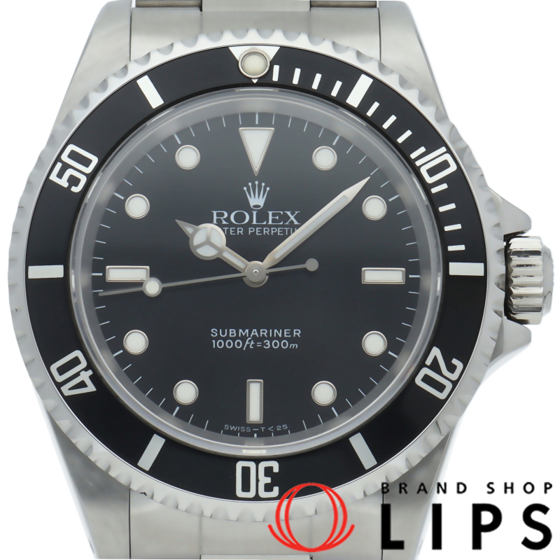 ロレックス サブマリーナ トリチウム 14060(X) SS メンズ時計 ブラック 仕上げ済 1991年 美品 中古拍卖