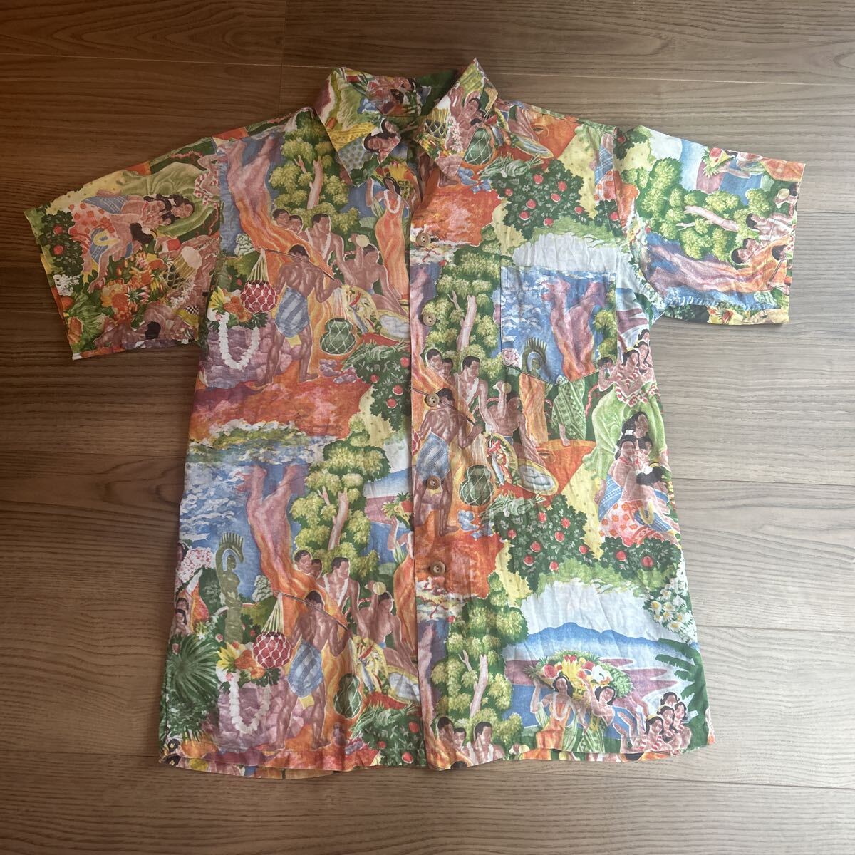 スペシャルビンテージ 50s ハワイアンシャツ メニュー柄 コットン KAMEHAMEHA カメハメハ サヴェージ ハワイアンアロハシャツ拍卖