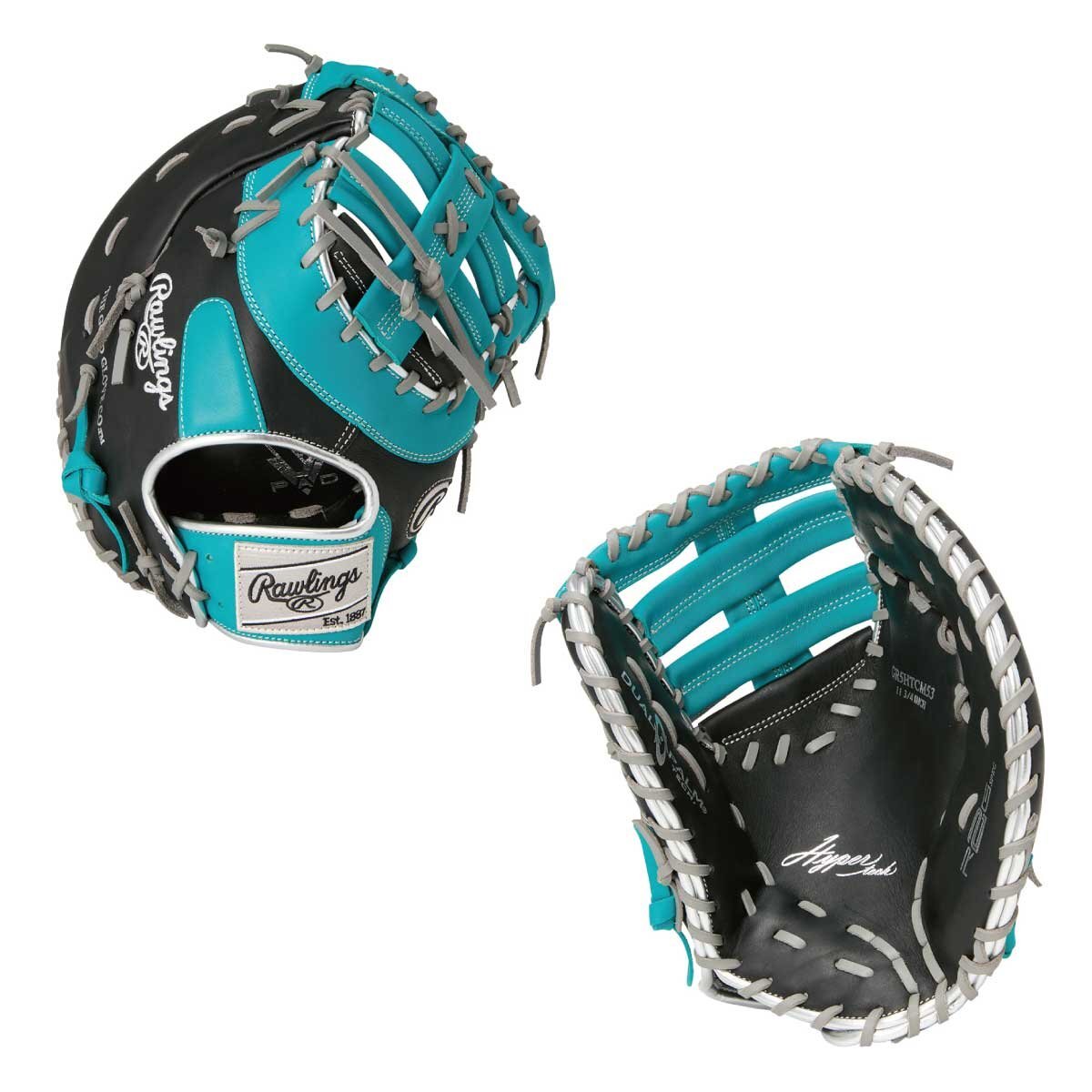 1681662-Rawlings/軟式ミット ハイパーテックカラーズ M53 ファーストミット 野球グローブ/LH拍卖