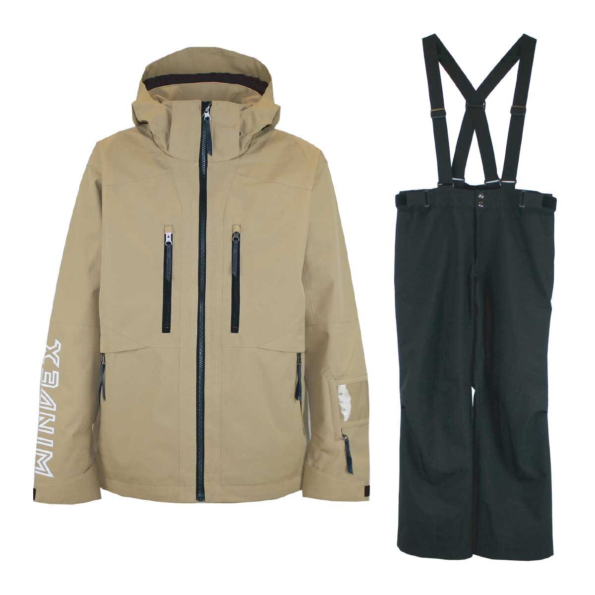 1544081-WINDEX/メンズ レディース スキースーツ スキーウェア 上下セット 耐水圧10000mm/L拍卖