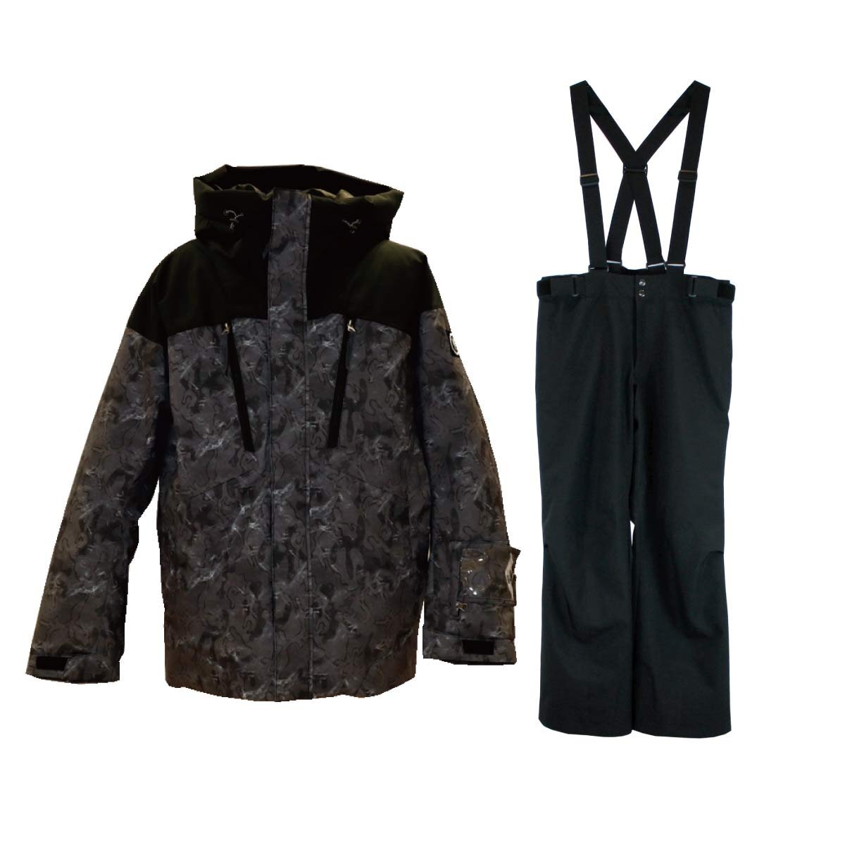 1546038-WINDEX/メンズ レディース スキースーツ スキーウェア 上下セット 耐水圧10000mm 高機能/L拍卖