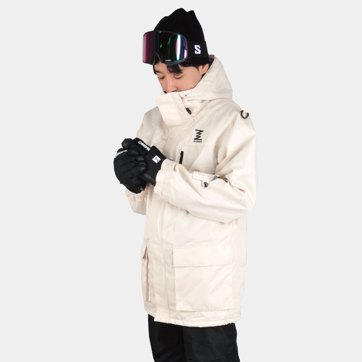 1543130-BANNNE/メンズ スキーウェア スノーウェア スノースーツ 高機能でコスパ抜群/L拍卖