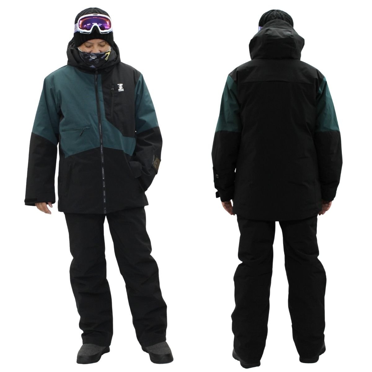 1784483-BANNNE/ユニセックス スキーウェア スノーウェア スノースーツ 上下セット 耐水圧10000m拍卖