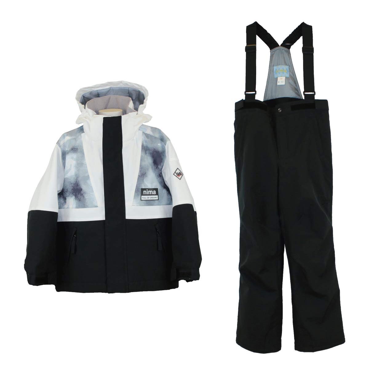 1545996-nima/キッズ スノーウェア スキーウェア 上下セット ボーイズ ガールズ 耐水圧10000mm/拍卖