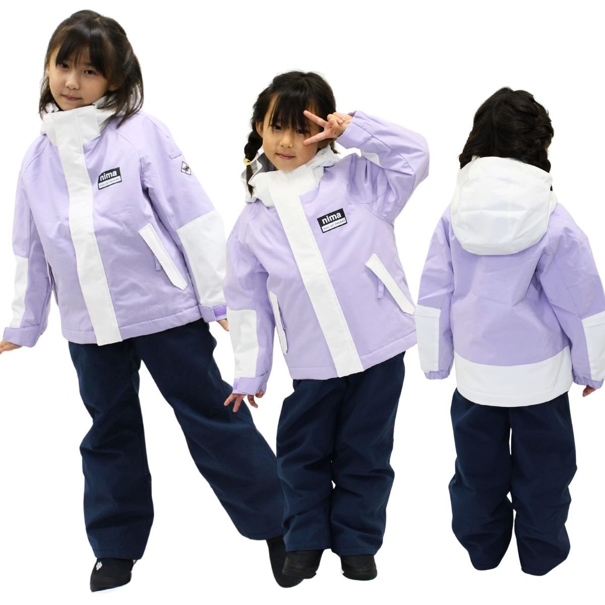 1545946-nima/キッズ スノーウェア スキーウェア 上下セット ボーイズ ガールズ 耐水圧10000mm/拍卖