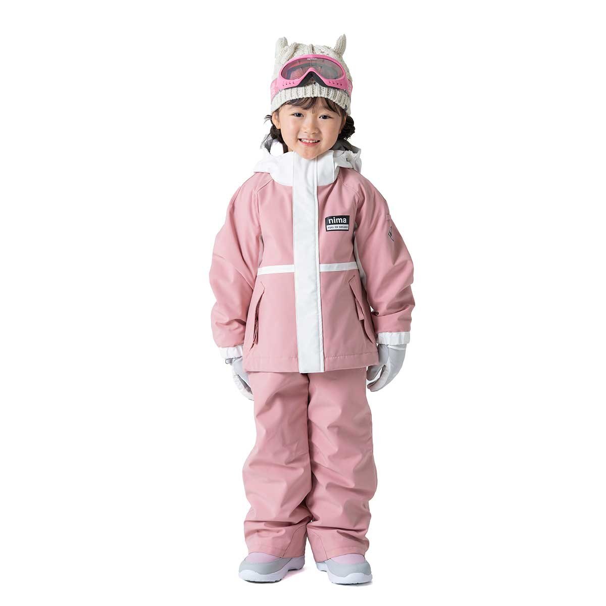 1690818-nima/キッズ スキーウェア 上下セット 耐水圧10000mm サイズ調整 スノーボード/120拍卖