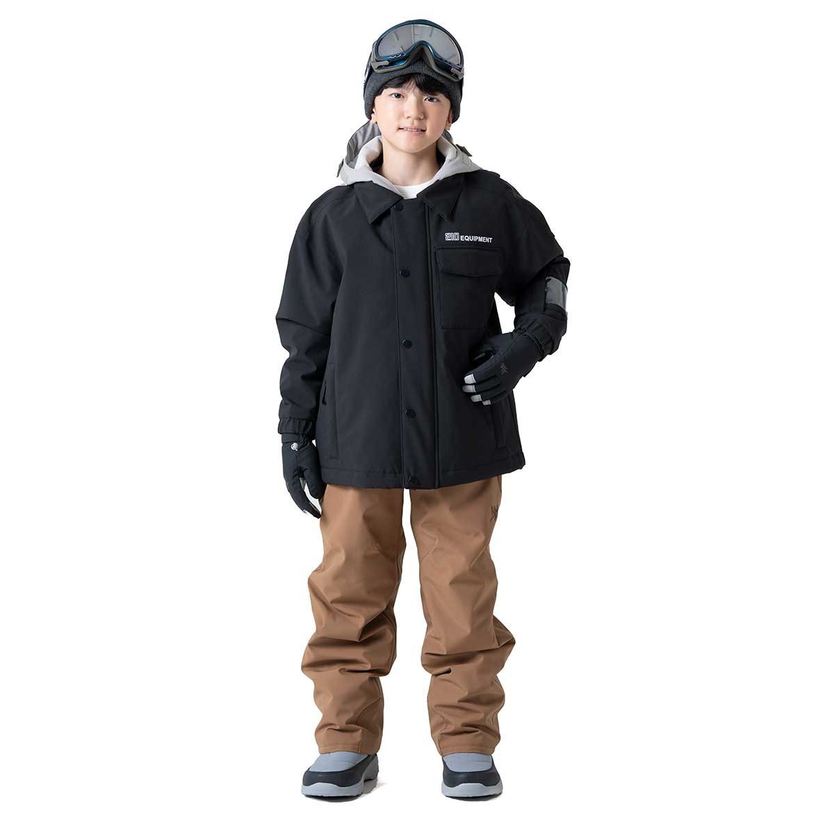 1690672-nima/キッズ ジュニア スキーウェア 上下セット 耐水圧10000mm 男の子 女の子/160拍卖