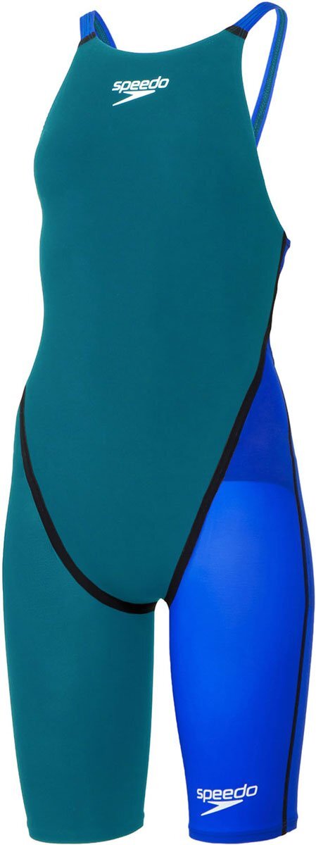 1744845-SPEEDO/レディース 競泳水着 ファストスキンプロ3オープンバックニースキン 水泳/SS拍卖