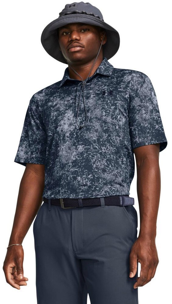 1575320-UNDER ARMOUR/メンズ UAプレイオフ プリント ポロ3.0 ポロシャツ ゴルフウェア/M拍卖