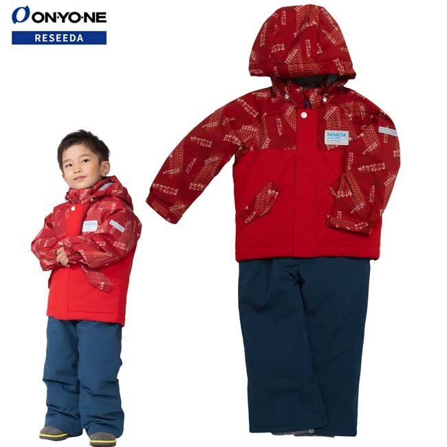 1677919-ONYONE/TODDLER SUIT キッズ スキーウェア 上下セット サイズ調整機能付き トドラ拍卖