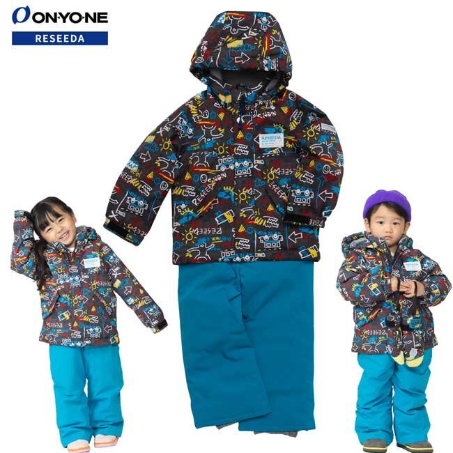 1677903-ONYONE/TODDLER SUIT キッズ スキーウェア 上下セット サイズ調整機能付き トドラ拍卖