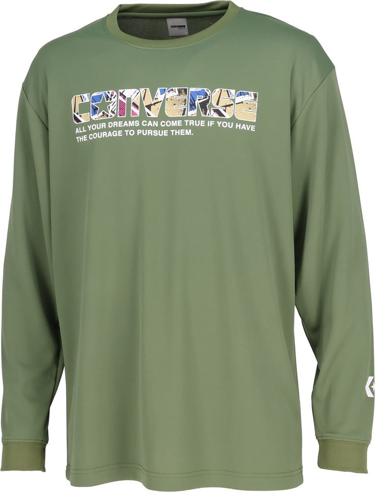 1512562-CONVERSE/メンズ プリントロングスリーブシャツ 長袖Tシャツ バスケットボール プラクティス拍卖