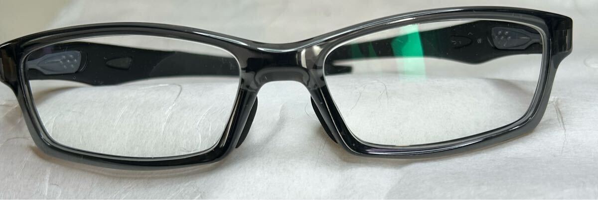 【度入り】OAKLEY CROSSLINK 近視 サングラス 交換用リム付き used 一部汚れあり拍卖