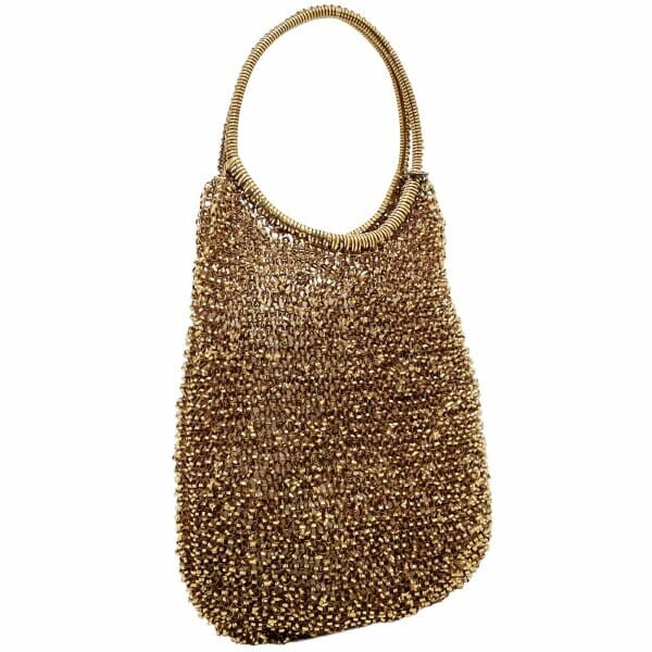 15652 アンテプリマ ハンドバッグ スタンダード ラウンド ワイヤーバッグ PVC ブロンズゴールド系 ANTEPRIMA拍卖