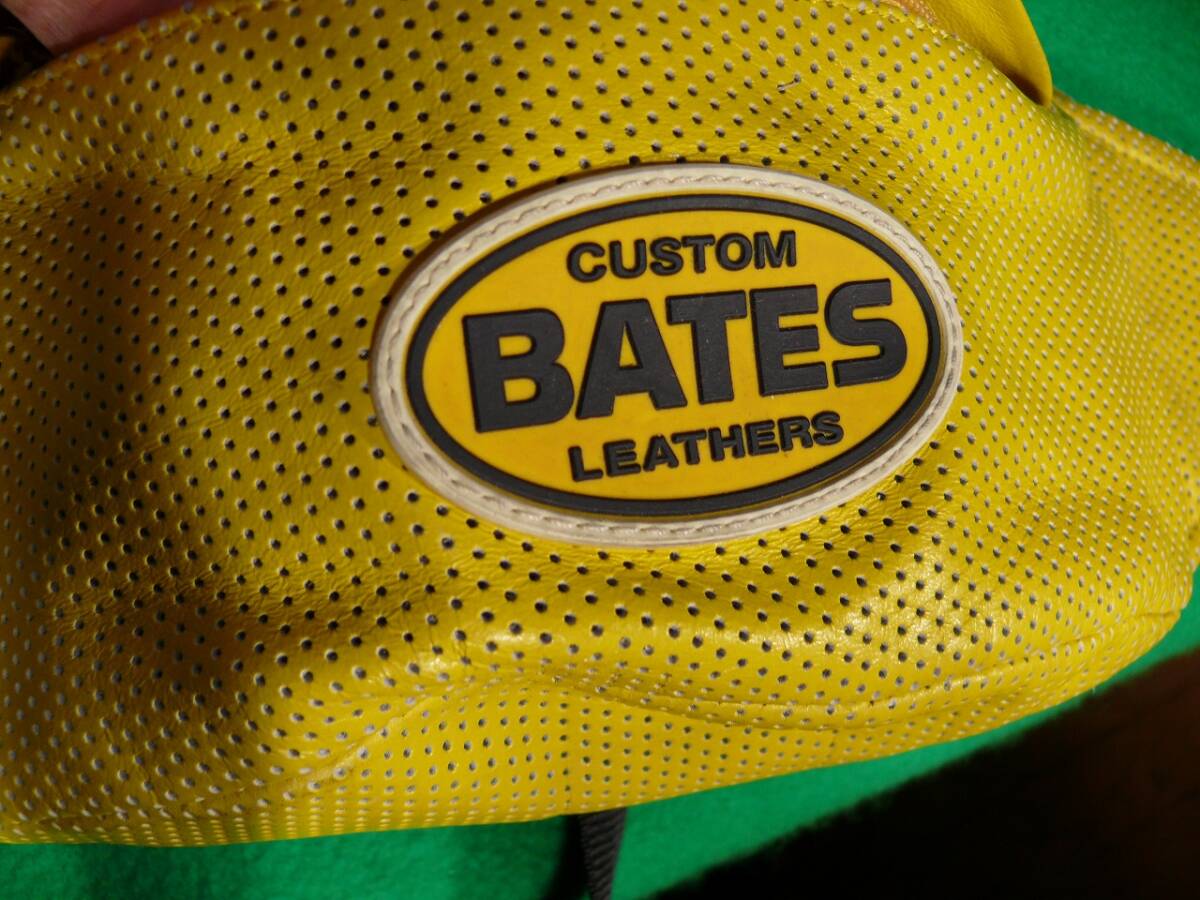 本革・BATES CASTOM LEATHERS  ベイツ・パンチングレザーウエストバック・イエロー拍卖
