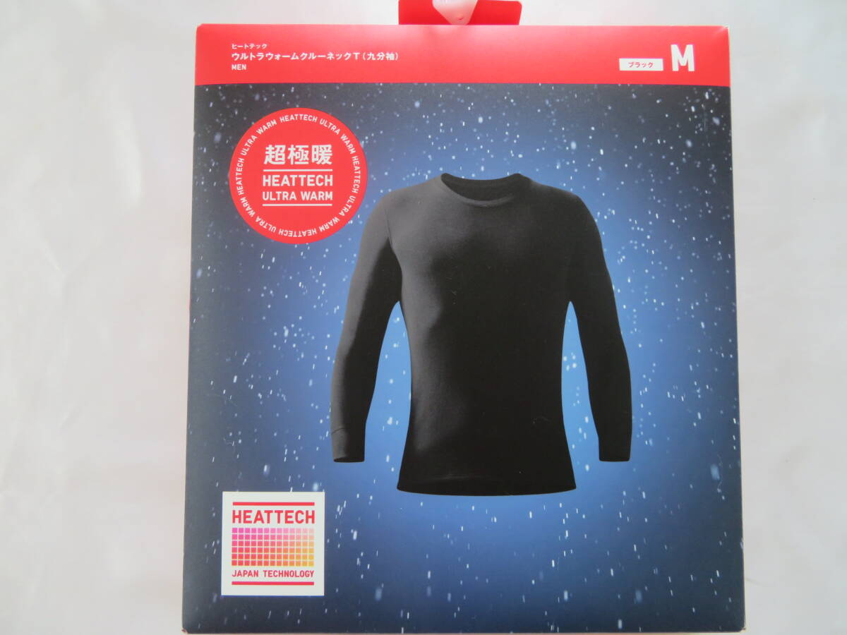 【ユニクロ】超極暖ヒートテックウルトラウォームクルーネックT M ブラック拍卖