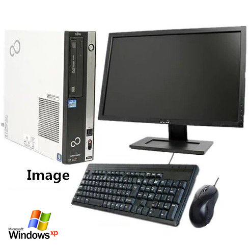 中古パソコン デスクトップパソコン 22型液晶セット Windows 7 富士通 ESPRIMO Dシリーズ Core i3 2120 3.3G メモリ4GB SSD120GB マルチ拍卖