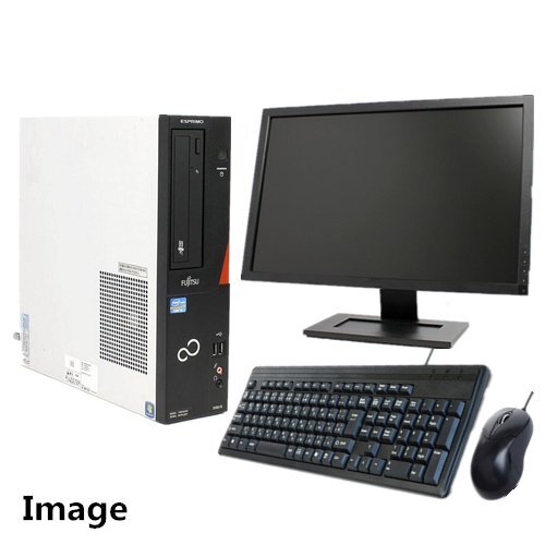中古パソコン Windows 7 Pro 64Bit 22型液晶モニターセット 富士通 ESPRIMO D551 or D582等 Core i5 3470 3.2G/メモリ8G/新品SSD 240GB拍卖