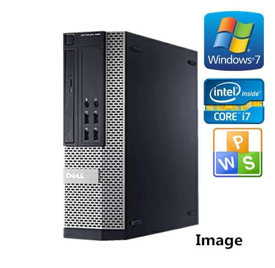 中古パソコン デスクトップ Windows 7Pro Office付 DELL Optiplex 9010 OR 7010 爆速Core i7 第3世代3770 3.4GHz メモリ4G 新品SSD120GB拍卖