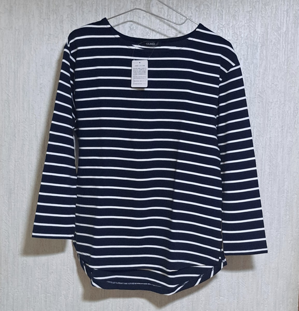 未使用 ボーダートップスM ネイビー系拍卖