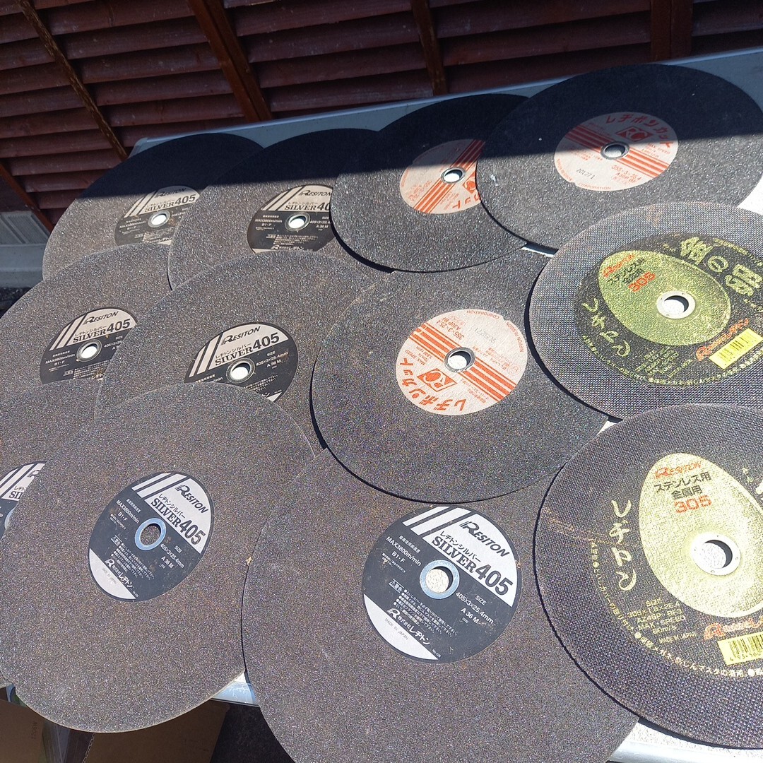 切断砥石 砥石 レヂトン 金の卵 305×1.8×25.4 レヂトンシルバー 405 405×3×25.4 レジボンカット 355×3×25.4 まとめて カッター拍卖