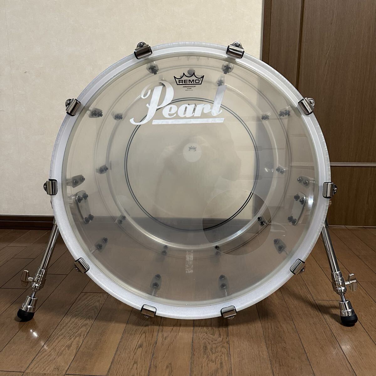 pearl バスドラム クリスタルビート 22 インチ キック crystal beat パール 22 × 16 ツーバス ②拍卖