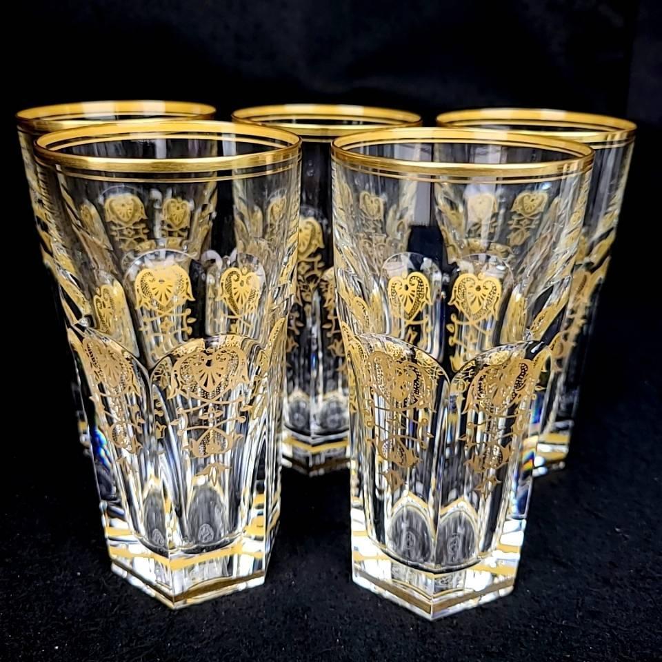 ♪未使用♪バカラ Baccarat エンパイア 金彩 ハイボール グラス タンブラー 5客 現行品拍卖