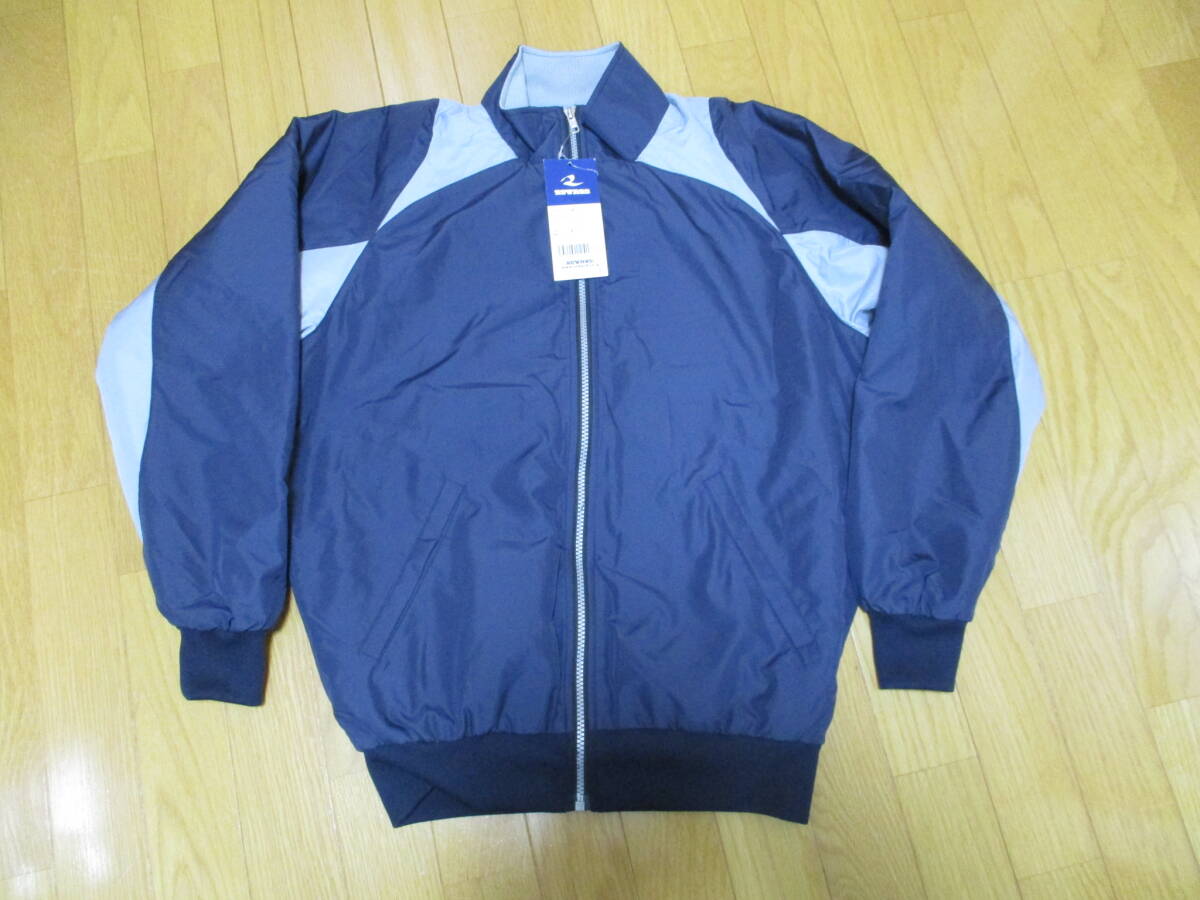 新品保管品!レワード★<長袖スタンドカラー・グランドコート>★S 紺・グレー 定11,000円拍卖