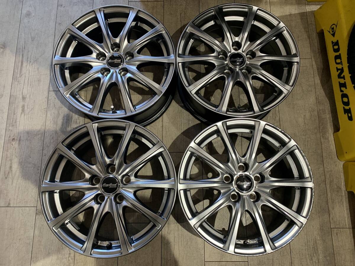 【2510033】EuroSpeed 15インチ 6.5J +40 PCD100 5H プリウス ウィッシュ プレミオ アリオン カローラ シエンタ 等拍卖